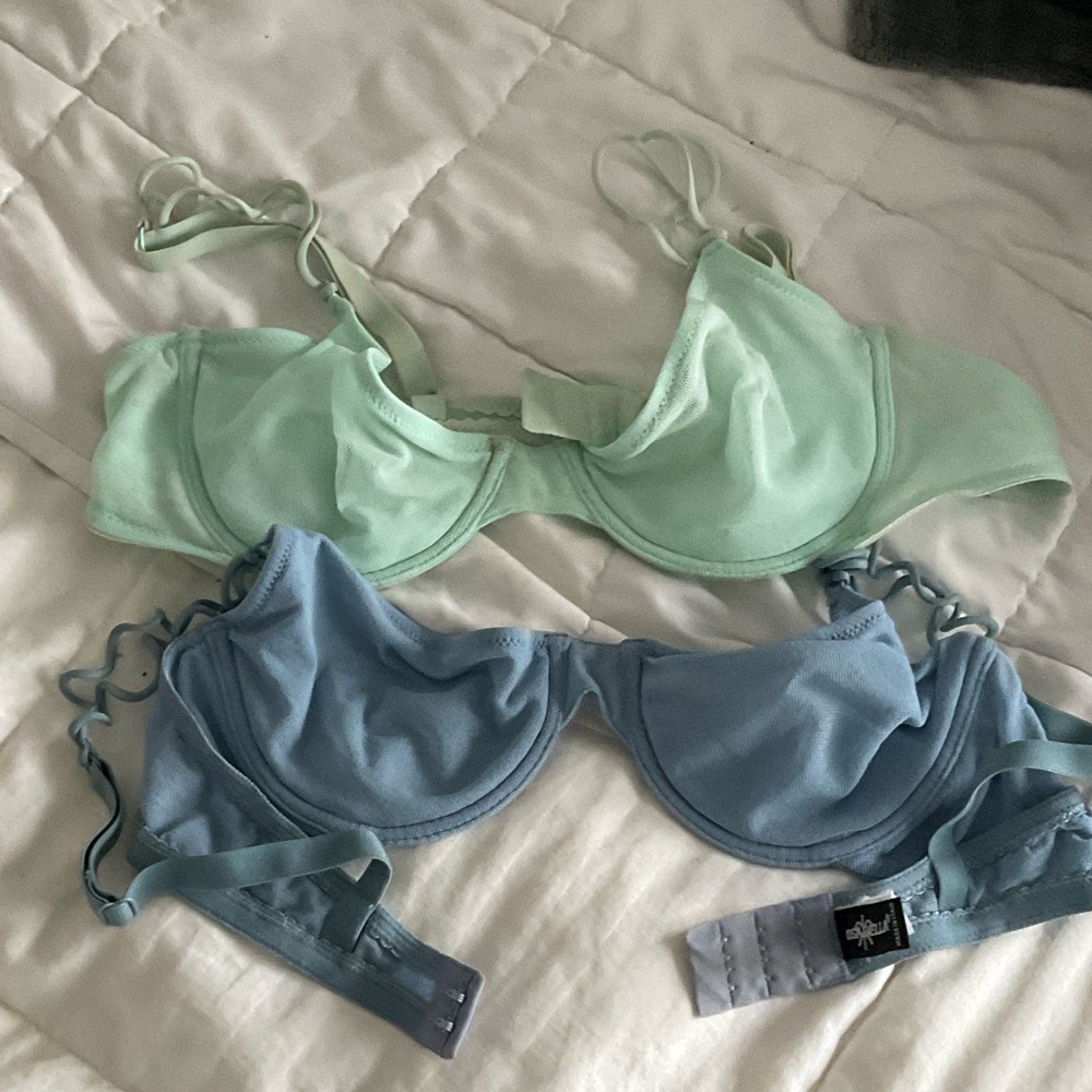Cosabella Mint and Light Blue Bras